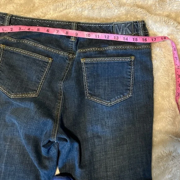 MK Michael Kors Straight Leg Jeans with Contrast Stitching 12 - Picture 4 of 5